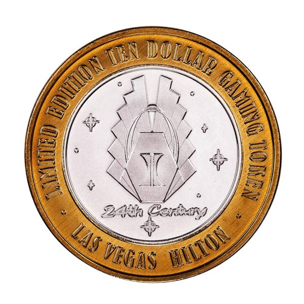 .999 Silver Hilton Las Vegas, Nevada $10 Casino Limited Edition Gaming Token