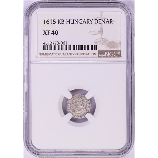 1615 KB Hungary Denar 'Madonna and Child' Coin NGC XF40