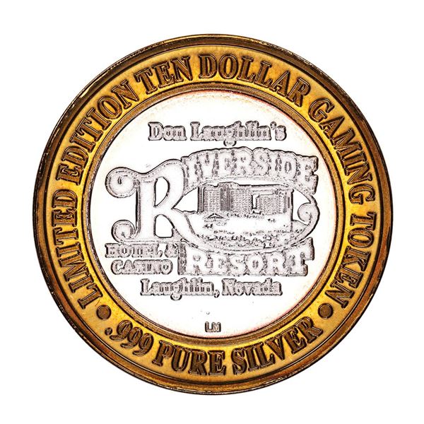 .999 Silver Riverside Resort Casino Laughlin, NV $10 Limited Edition Gaming Token