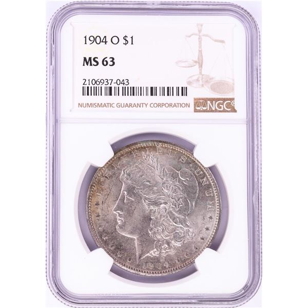 1904-O $1 Morgan Silver Dollar Coin NGC MS63