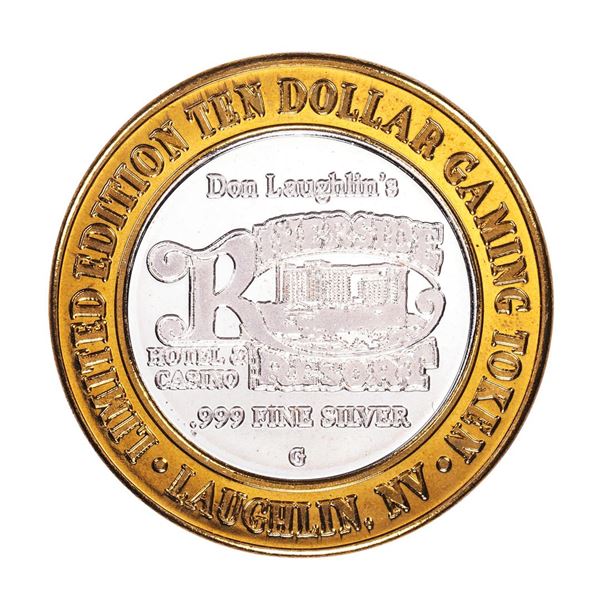 .999 Silver Riverside Resort Casino Laughlin, NV $10 Limited Edition Gaming Token