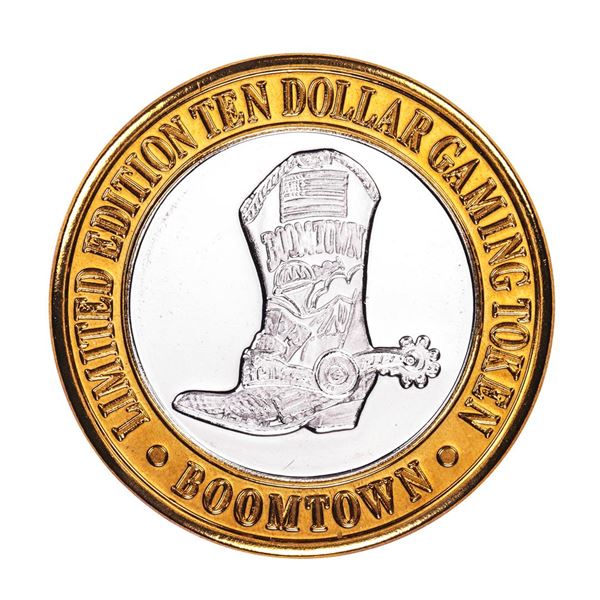 .999 Silver Boomtown Reno, NV $10 Casino Limited Edition Gaming Token