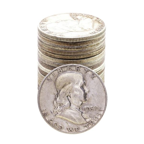 Roll of (20) Mixed Date Franklin Half Dollar Coins