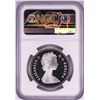 Image 2 : 1981 $1 Proof Trans-Canada Railway Silver Dollar Coin NGC PF 70 Ultra Cameo
