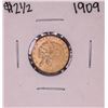 Image 1 : 1909 $2 1/2 Indian Head Quarter Eagle Gold Coin