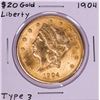 Image 1 : 1904 $20 Liberty Head Double Eagle Gold Coin