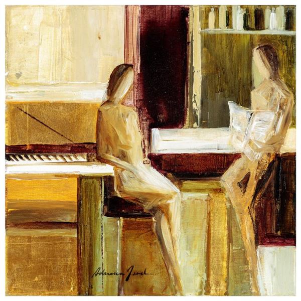 Naveh "The Piano Player" Original Acrylic on Canvas
