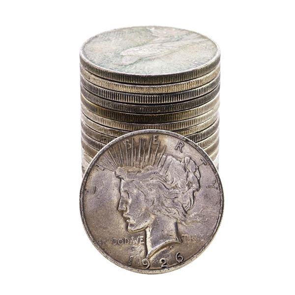 Lot of (20) $1 Peace Silver Dollar Coins