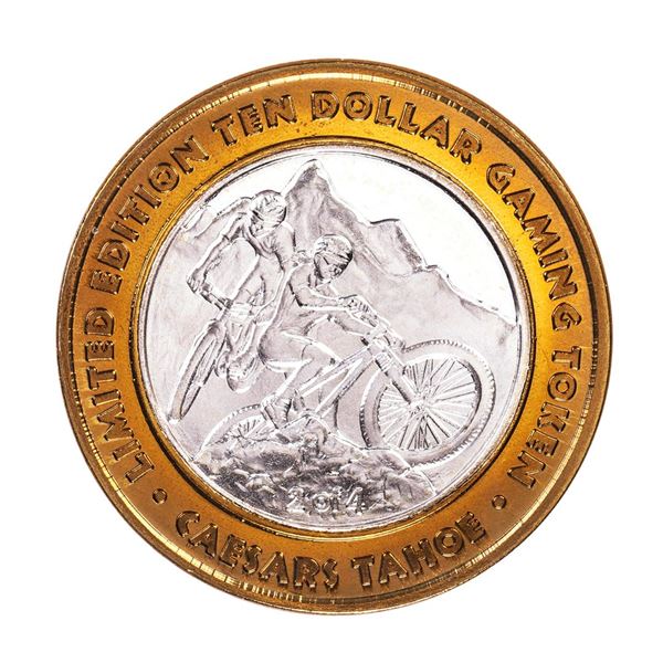 .999 Fine Silver Caesars Tahoe Lake Tahoe, Nevada $10 Limited Edition Gaming Token