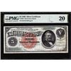 Image 1 : 1886 $5 Silver Dollar Back Silver Certificate Note Fr.261 PMG Very Fine 20