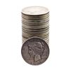 Image 1 : Lot of (25) $1 Peace Silver Dollar Coins