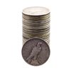 Image 2 : Lot of (25) $1 Peace Silver Dollar Coins
