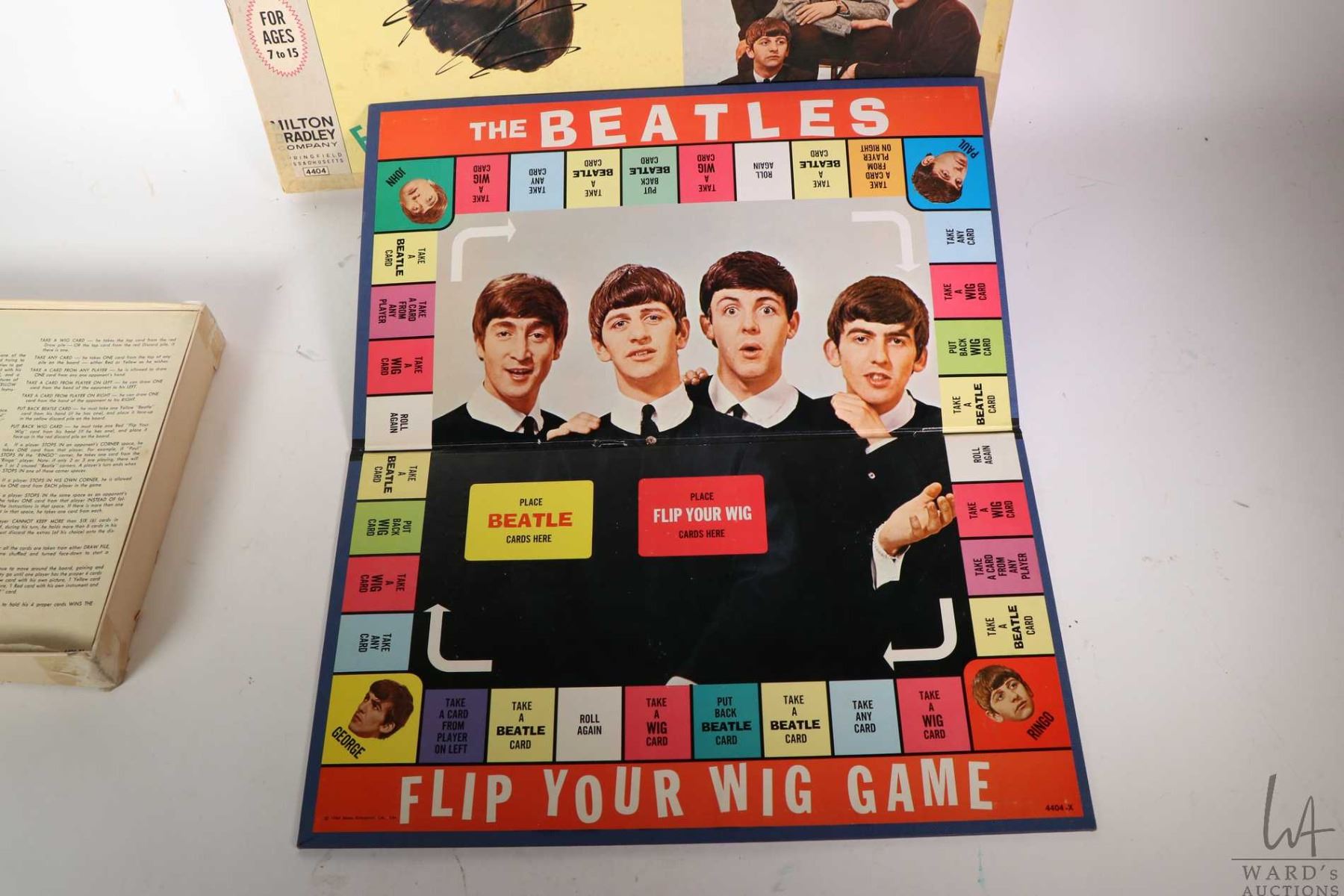 The Beatles board game by Milton Bradley Co. including board, all four