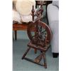 Image 2 : Scottish made Haldane Shetland upright castle spinning wheel, a hand made weaving loom, four bats of