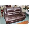 Image 1 : Chocolate brown two seater reclining loveseat made by MYHome Furniture