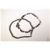 Image 1 : Two genuine pearl necklaces including 18" beaded and a 17"