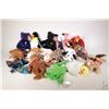 Image 1 : Sixteen collectible Beanie Babies including Spangle the American bear, Gobbles the turkey, Legs the 