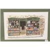 Image 2 : Framed original watercolour painting of Thomas Davies Bookstore signed by artist Alan Nuttall 1990, 