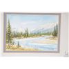 Image 3 : Two small original watercolour paintings including titled on verso "Mt. Rundle, Banff, Alberta" and 