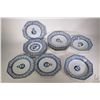 Image 1 : Selection of antique Chinese export semi porcelain dishes including six chamfered dinner plates 9 1/