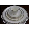 Image 2 : Royal Doulton Oxford Gray bone china including settings for eight of dinner plates, side plates, bre