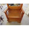 Image 2 : Oak Hall Seat 78" H 26"W 10"D