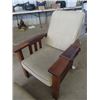 Image 2 : Oak Morris Chair w Ottoman