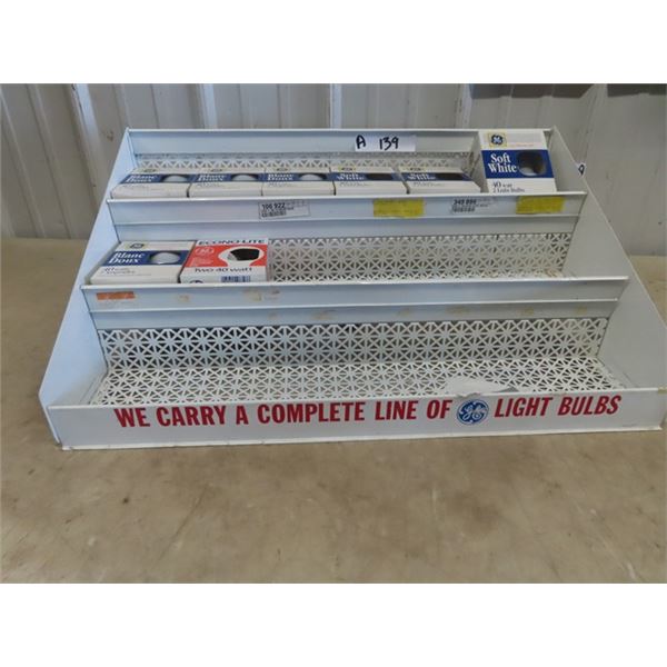 GE Hardware Store Metal Light Bulb Rack