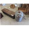 Image 2 : Wooden Tool Box, Metal Military Box, Galv Gas Can