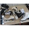 Image 2 : 2 Pairs Figure Skates - Sizes 7 & 9 , 3 Pairs Hockey Skates - Sized 7 & 9 & Vintage Gordy Howe Skate