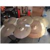 Image 1 : (TB) 12 Drum Cymbals, 4 Stands & Case