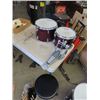 Image 3 : (TB) 4 PC Yamaha Drum Set w Stool