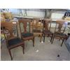 Image 1 : (TB) 5 Oak Dining Room Chairs