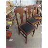 Image 2 : (TB) 5 Oak Dining Room Chairs