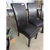 Image 2 : (TB) 5 Leather Dining Room Chairs