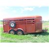 Image 1 : 84 Rawhide BH 16' Tandem Livestock Trailer w Petition  & TOD