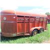 Image 3 : 84 Rawhide BH 16' Tandem Livestock Trailer w Petition  & TOD