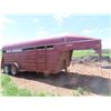 Image 1 : 94 Ral Industry 16' Gooseneck Tandem Livestock Trailer One Petition w TOD