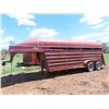 Image 2 : 94 Ral Industry 16' Gooseneck Tandem Livestock Trailer One Petition w TOD