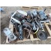 Image 2 : Pallet of Early 1970's Snowmobile Parts Clutches, Track Rollers, Bogee Wheels, & Muffler