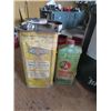 Image 3 : 4 Oil Cans - BA 5 Gal , BA Outboard Motor Oil, ROCO Antifreeze, GM Motor Co Shock Absorber Fluid