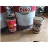 Image 2 : 2 - 5 Gal Esso Pails, Shell X-100 Motor OIls, Castrol Super GTX Can