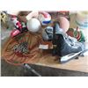 Image 2 : Basketball, Ping Pong Paddles, Basketball Hoop, Ice Skates, & Baseball