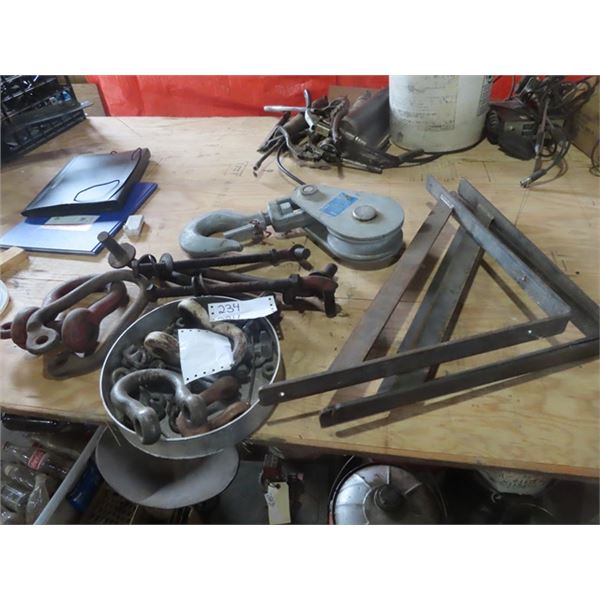 Gate Hinges, Clevis, Cable Hook & Shelf Brackets