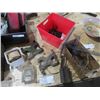 Image 1 : Mower Sections, 2 Riviting Tools, & Belt Lathe Tool