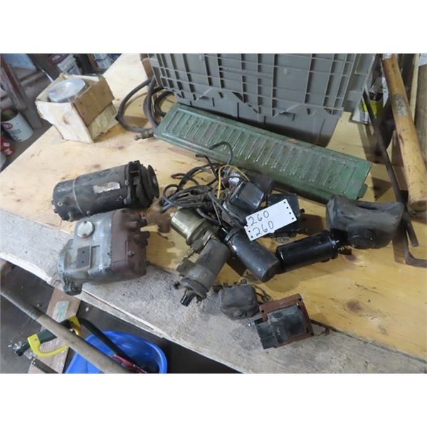 Tractor Magneto Generator, Coils, JD Battery Box Lid, TD 14 Piston