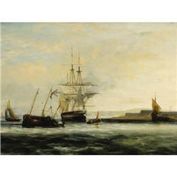 GEORGE CHAMBERS (1803-1840), Off the South Coast