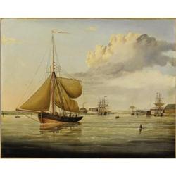 Dutch School (Nineteenth Century), Harbor Scene