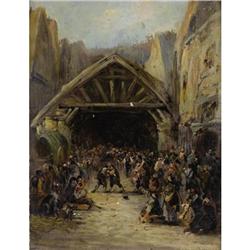 Manner of Eugenio Lucas y Padilla Peasants