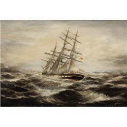 J. H. WEST (British) In Tow for London